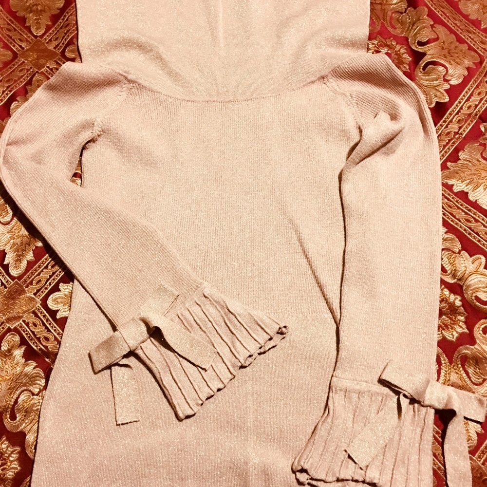 New York & Co. Pink Glitter Sweater - Picture 2 of 8